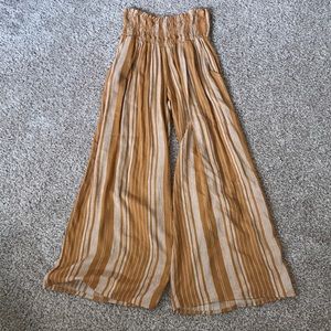 Yellow and white striped pant